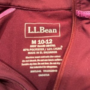 ll bean 2 piece girls size 10 to 12